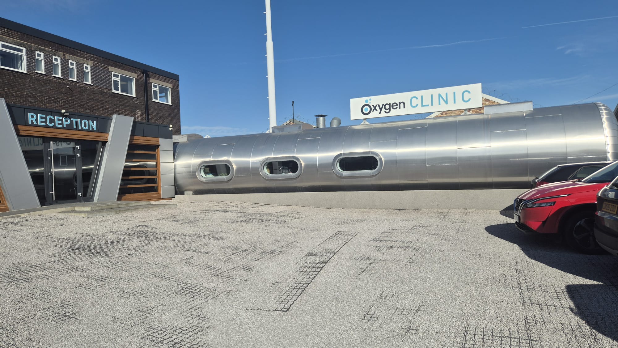 Oxygen Clinic wellness chamber seating in Stoke-on-Trent