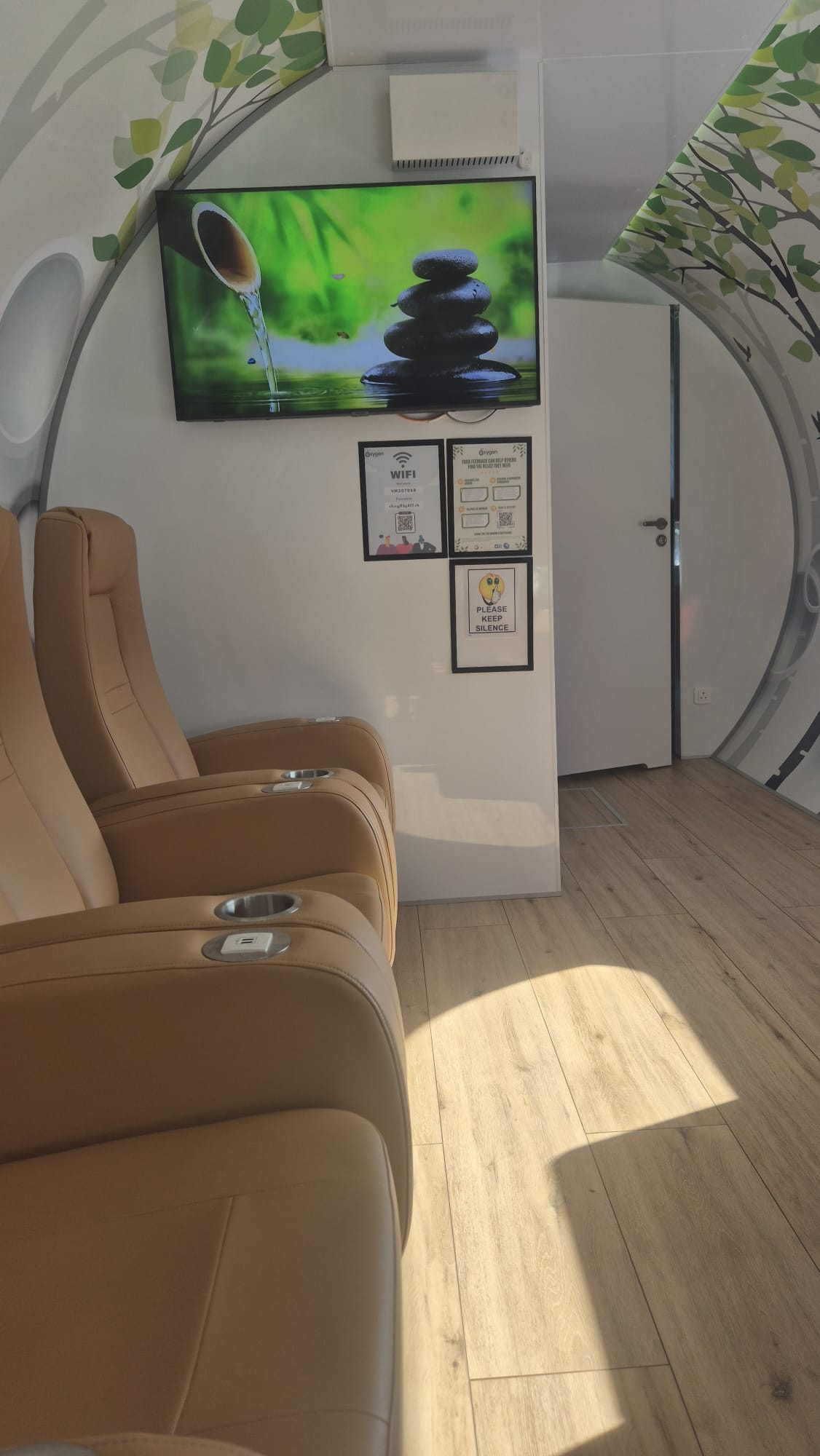Oxygen Clinic chamber seating in Stoke-on-Trent