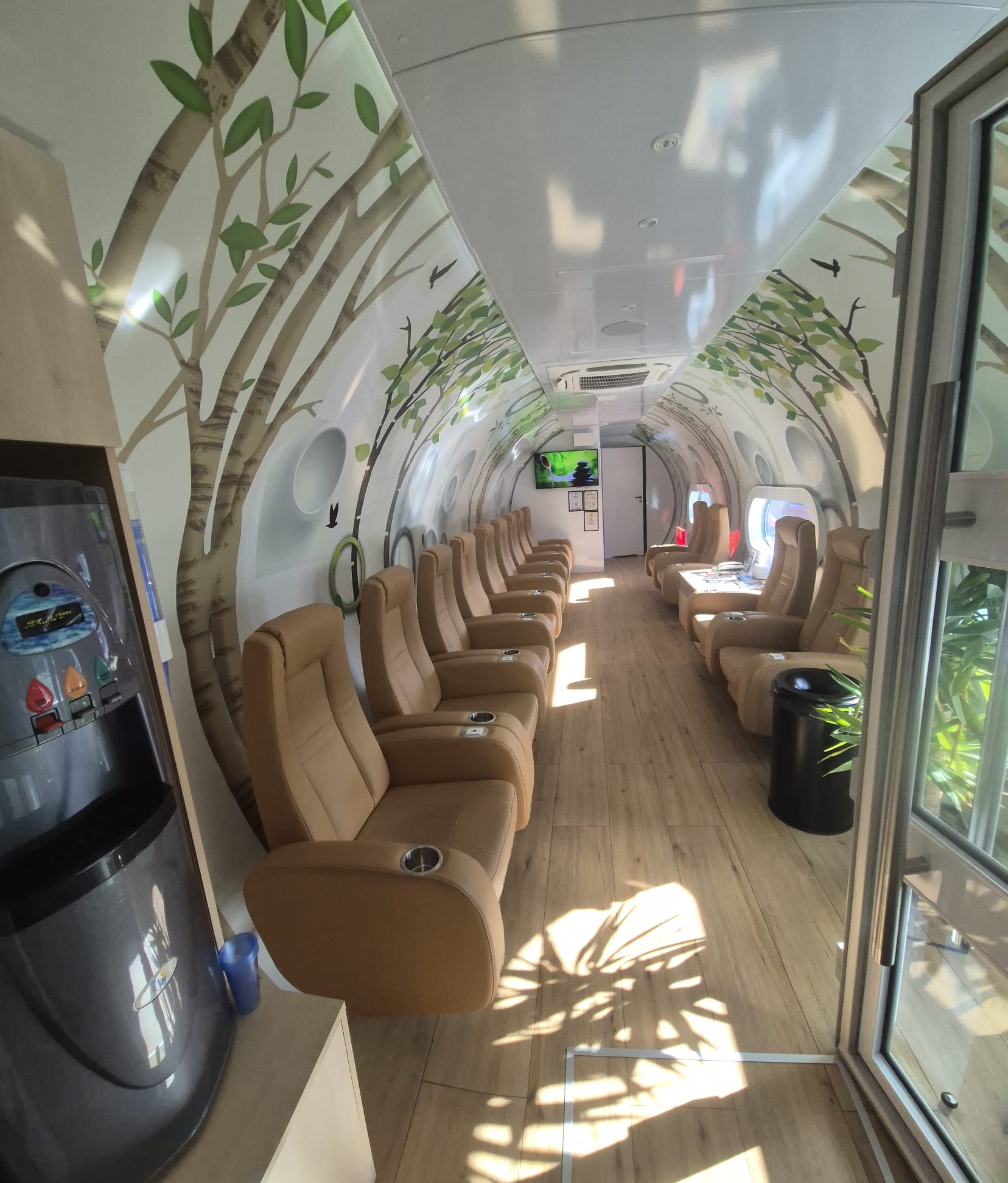Oxygen Clinic seating area inside the chamber in Stoke-on-Trent