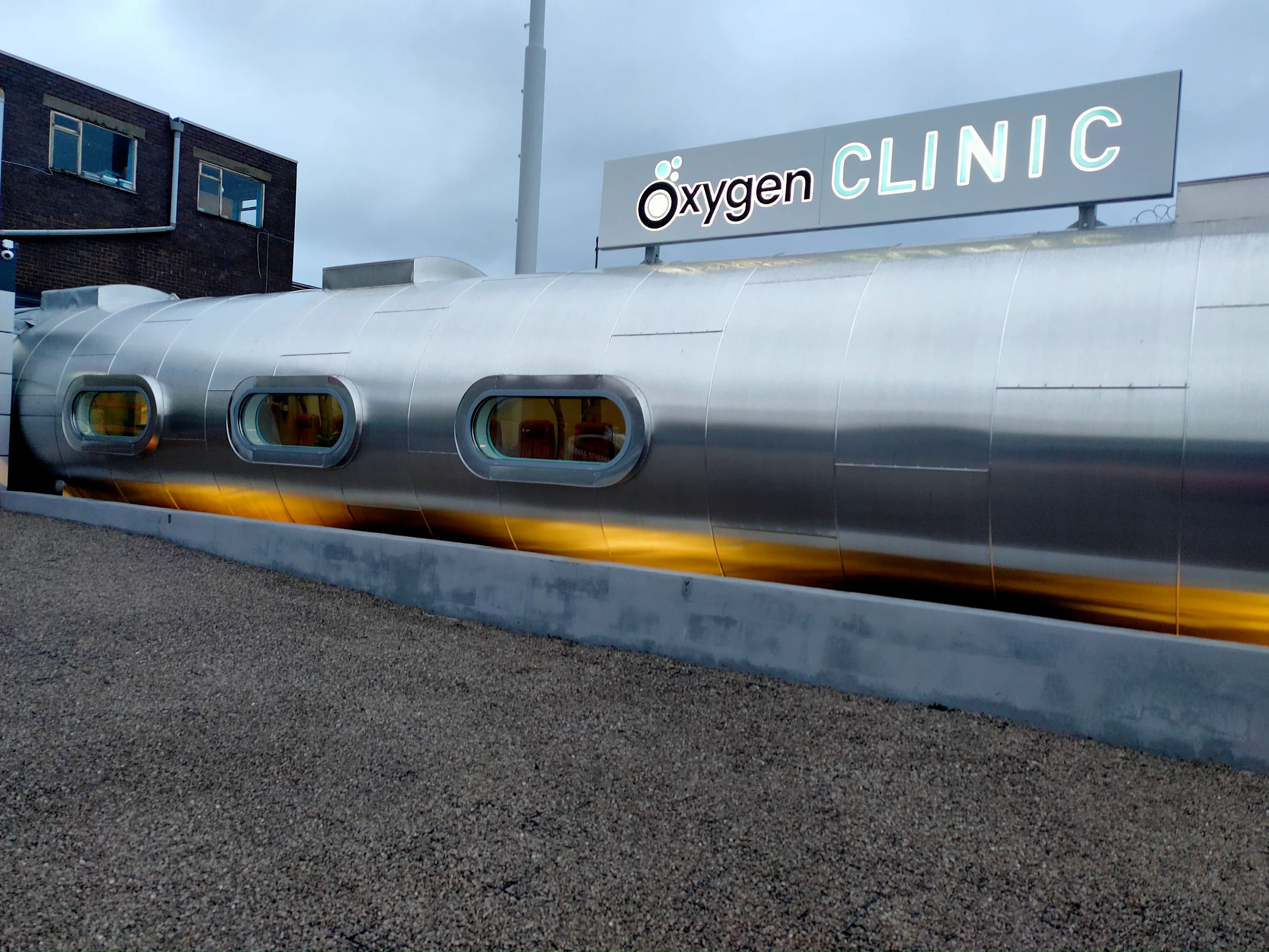 Inside the Oxygen Clinic chamber in Stoke-on-Trent